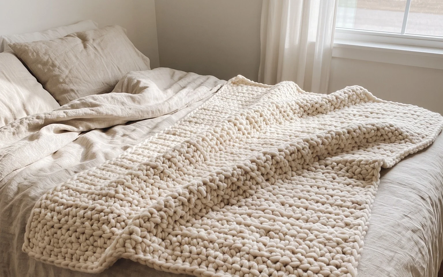 Crochet a Chunky Blanket: Free Beginner Pattern (4.5 Hours)