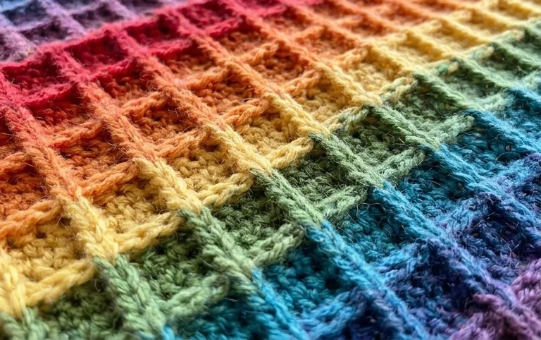 Waffle Stitch Blanket Pattern - Amanda Crochets