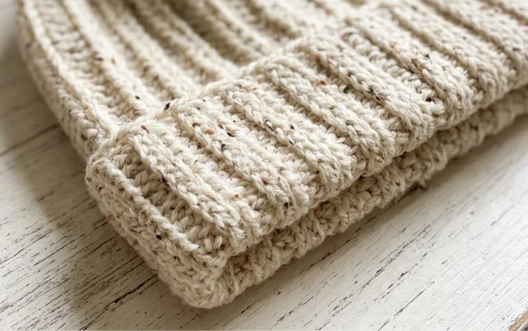 Easy Knit-Look Hat – Beginner Friendly Crochet Pattern
