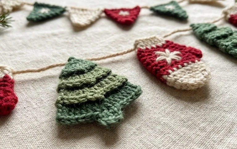 Winter Crochet Garlands – Free Patterns