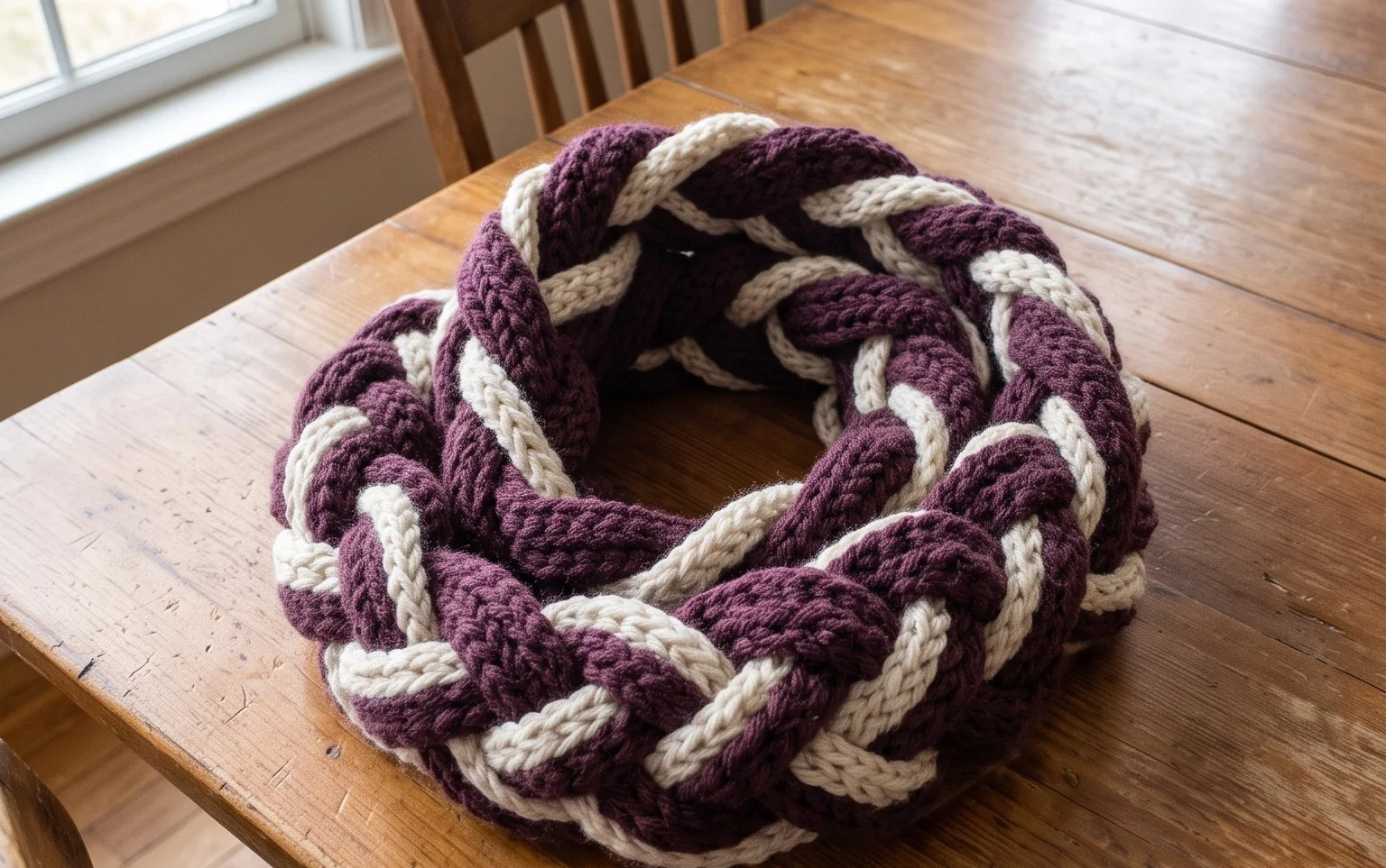 Easy Crochet Braided Scarf: Free Beginner Pattern