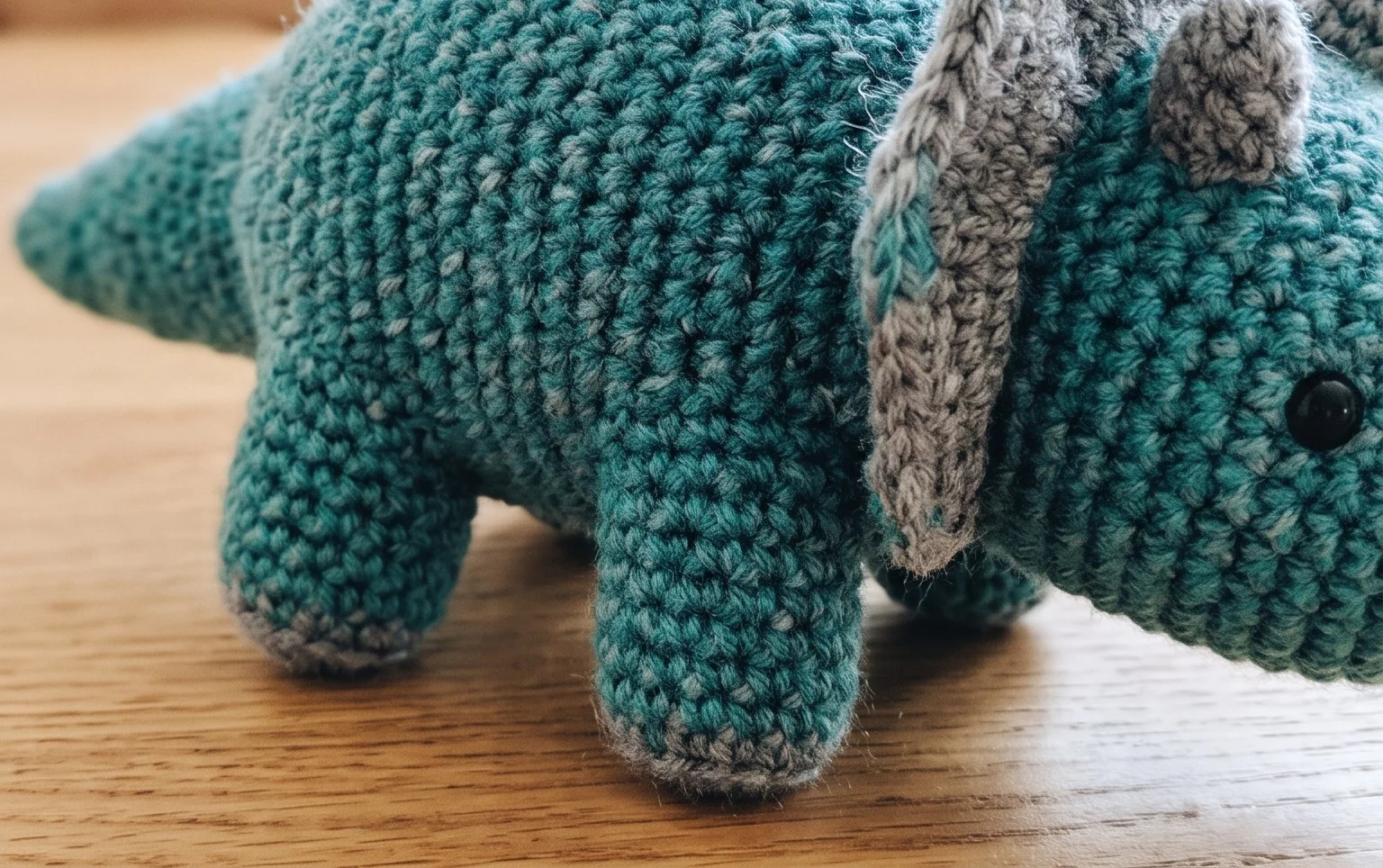 Tanner the Triceratops - Free Triceratops Crochet Pattern