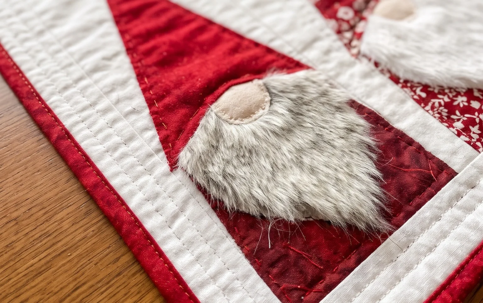 Adorable Gnome Table Runner Free Sewing Pattern | Fabric Art DIY